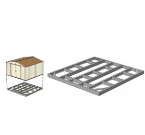 Основание-фундамент для расширительного модуля сарая Barnas 1м